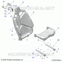 SIEGE ASM.,REAR