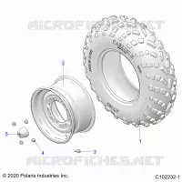 ROUES, FRONT TIRE