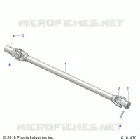 SYSTÃˆME DE TRANSMISSION, PROP SHAFT, FRONT