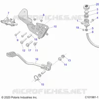 BRAKES, BRAKE PEDAL AND MAITRE CYLINDRE