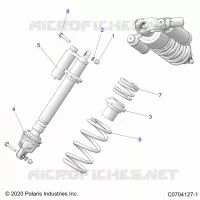 SUSPENSION, AMORTISSEUR AVANT MOUNTING