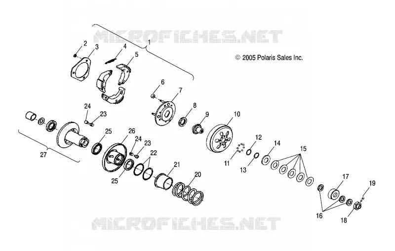 SYSTÈME DE TRANSMISSION, SECONDARY CLUTCH