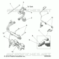 FUEL SYSTEM, RAIL, LINES AND CORPS DE PAPILON