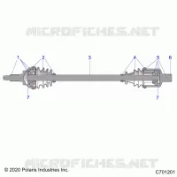 SYSTÃˆME DE TRANSMISSION, FRONT HALF SHAFT