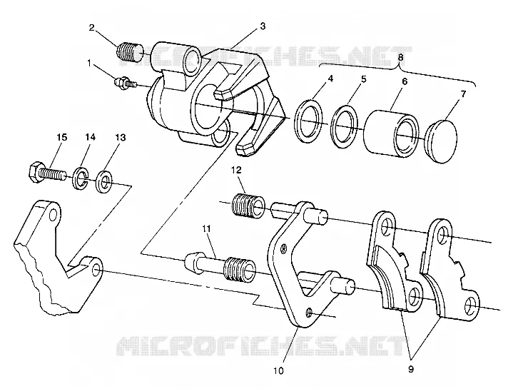 ETRIER DE FREIN INTERMEDIAIRE ASSEMBLY 6X6 250 W938727 (4924092409025A)