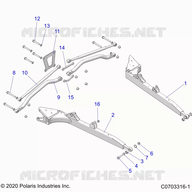 SUSPENSION ARRIERE CONTROL ARMS