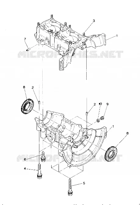 CARTERS MOTEUR Sprint E/S (4914151415022A)