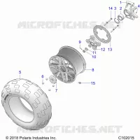 ROUES, REAR AND HUB