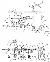 FREIN ET CARTER DE CHAINEE EUROPEAN 440,400 SKS,500 EFI,  EFI SKS,RXL SKS,SPORT,TR (49237723770007)
