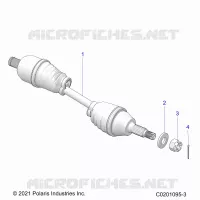 DRIVE TRAIN, HALF ARBRE DE TRANSMISSION ARRIERE