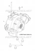 SYSTÈME DE TRANSMISSION, FRONT SUPPORT PONT