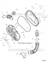 DRIVE TRAIN, COUVERCLE D'EMBRAYAGE AND DUCTING