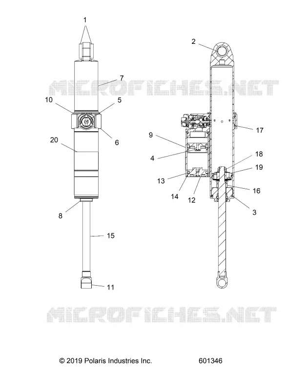 SUSPENSION, AMORTISSEUR ARRIERE TRACK (7045297)