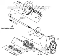 SYSTÈME DE TRANSMISSION ASSEMBLY LITE/0933433,STARLITE/0933427 AND  LITE DELUXE/0933431 (4922972297015A)