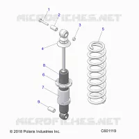 SUSPENSION, AMORTISSEUR ARRIERE TRACK (7043994)