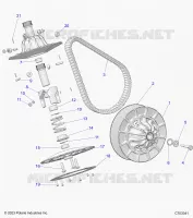 SYSTÃˆME DE TRANSMISSION, SECONDARY CLUTCH