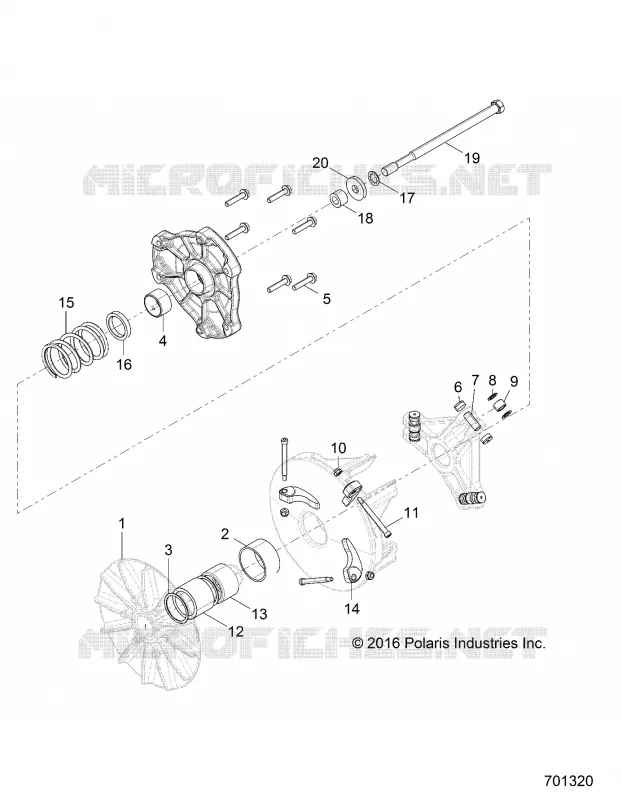 SYSTÃˆME DE TRANSMISSION, PRIMARY CLUTCH