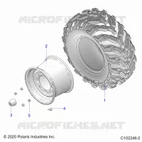 ROUES, REAR TIRE