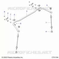 SUSPENSION, REAR BARRE STABILISATRICE