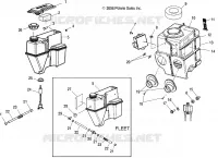 MOTEUR, RESERVOIR D'HUILE and BOITE A AIR ASM.