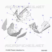 CARROSSERIE AVANT ASM./FENDERS