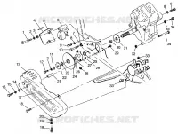 PONT/FREIN AND COUVERCLE DE CHAINEE MOUNTING 6X6 400L W968740 AND 6X6 400L NORWE (4935963596C013)