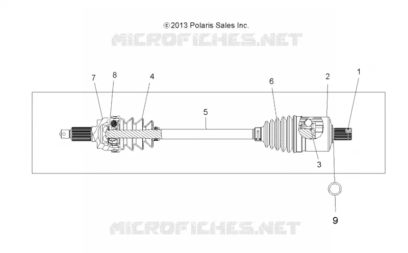 SYSTÈME DE TRANSMISSION, DRIVE SHAFT, FRONT (TO 2/15/16)