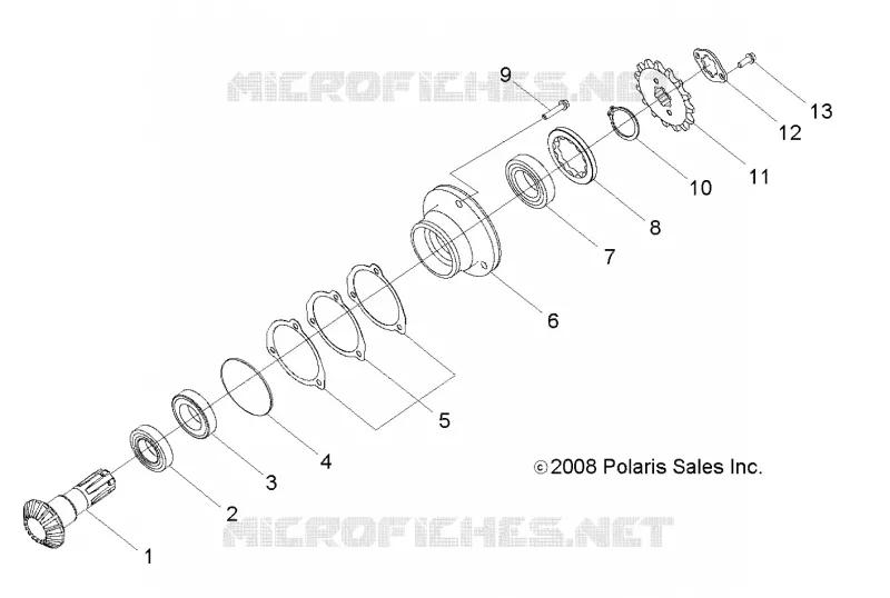 SYSTÃˆME DE TRANSMISSION, GEAR SHAFT OUTPUT