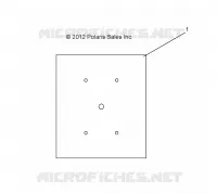 BATTERIE TRAY MAT, REAR
