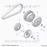 SYSTÃˆME DE TRANSMISSION, PRIMARY CLUTCH