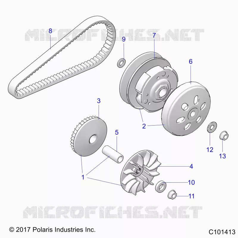 SYSTÃˆME DE TRANSMISSION, PRIMARY CLUTCH
