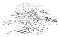 PORTE BAGAGES ET DOSSERET ASSEMBLY WIDETRAK GT 0952061 and  EUROPEAN WIDETR (4928962896B012)