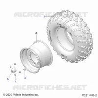 ROUES, REAR TIRE