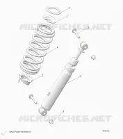 SUSPENSION, REAR SUPPORT AMORTISSEUR 