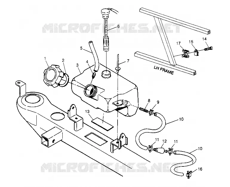 RESERVOIR D'HUILE ASSEMBLY  4X4 400L W948140 (4926772677A012)