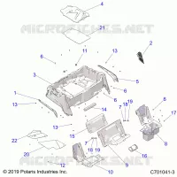 CARROSSERIE ARRIERE RACK AND FENDERS