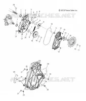 SYSTÈME DE TRANSMISSION, CARTER DE CHAINE