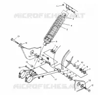 BRAS OSCILLANT ET AMORTISSEUR ARRIERE 6x6 400L W948740 (4926802680C004)
