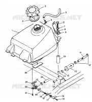 CARBURANT TANK Magnum 2X4 W98AA42A (4945524552A011)