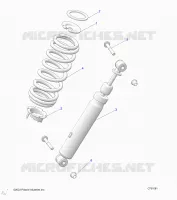 SUSPENSION, AMORTISSEUR AVANT MOUNTING
