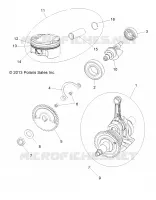 MOTEUR, VILEBREQUIN, PISTON AND BALANCE SHAFT