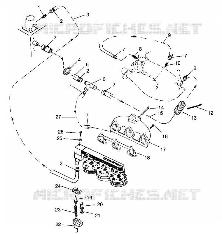 SYSTÈME DE REFROIDISSEMENT SLX 780 B964287 and Intl. SLX 780 I964287 (4937443744B008)
