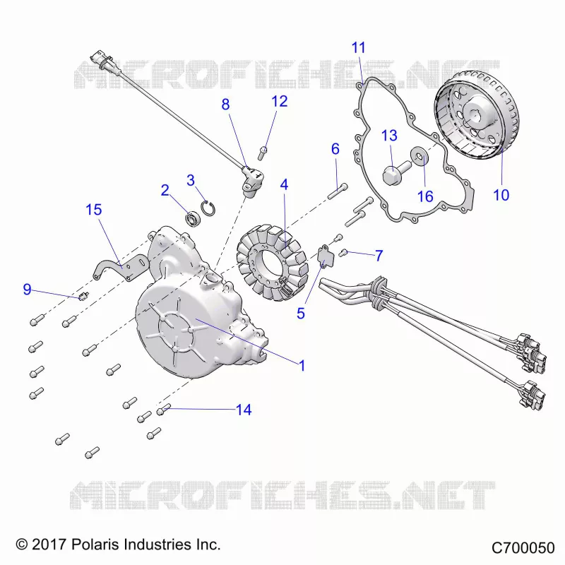 ENGINE, STATOR AND FLYROUE