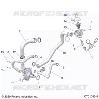 MOTEUR, WATERPUMP AND BYPASS