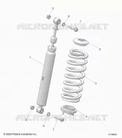 SUSPENSION, AMORTISSEUR AVANT MOUNTING