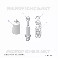 SUSPENSION, AMORTISSEUR AVANT TRACK (7045511)