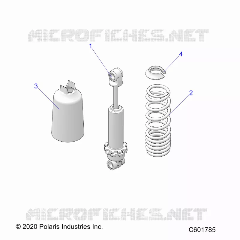 SUSPENSION, AMORTISSEUR AVANT TRACK (7045511)
