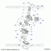 ENGINE, CRANKCASE AND VILEBREQUIN