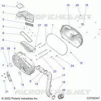 SYSTÃˆME DE TRANSMISSION, CLUTCH COVER AND DUCTING