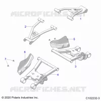 SUSPENSION ARRIERE CONTROL ARMS